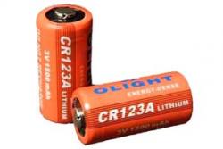 Батарея литиевая Olight CR123A 3.0v 1500mAh Картинка Батарея литиевая Olight CR123A 3.0v 1500mAh