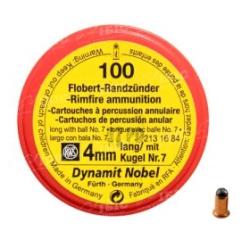 Патрон Флобера RWS Flobert Cartridges кал. 4 мм пуля - ball №7 (свинцовый шарик) Картинка Патрон Флобера RWS Flobert Cartridges кал. 4 мм пуля - ball №7 (свинцовый шарик)