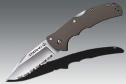 Нож Cold Steel Code 4 Clip Point Serrated Картинка Нож Cold Steel Code 4 Clip Point Serrated
