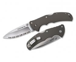 Нож Cold Steel Code 4 Spear Point Serrated Картинка Нож Cold Steel Code 4 Spear Point Serrated