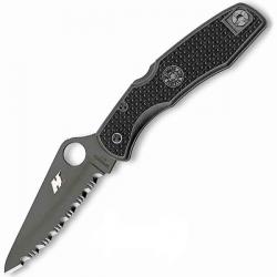 Картинка Нож Spyderco Pacific Salt black blade spyderedge