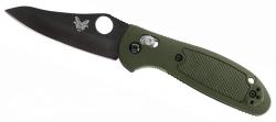Нож Benchmade Griptilian Mini, чорний, зелен. рукоять Картинка Нож Benchmade Griptilian Mini, чорний, зелен. рукоять