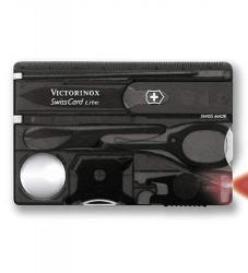 Картинка Мультитул НаборVictorinox 0.7333.Т3 SwissCard Lite черн.прозрачный