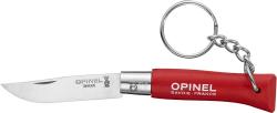 Картинка Нож Opinel Keychain №4 Inox. Цвет - красный