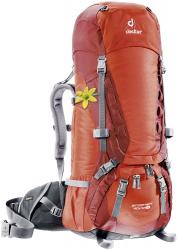 Рюкзак Deuter Aircontact 40+10 SL цвет 9503 papaya-lava Картинка Рюкзак Deuter Aircontact 40+10 SL цвет 9503 papaya-lava