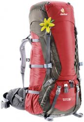 Рюкзак Deuter Aircontact 60+10 SL цвет 5444 cranberry-stone Картинка Рюкзак Deuter Aircontact 60+10 SL цвет 5444 cranberry-stone