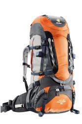 Рюкзак Deuter Aircontact PRO 55+15 SL цвет 9530 mandarine-anthracite Картинка Рюкзак Deuter Aircontact PRO 55+15 SL цвет 9530 mandarine-anthracite