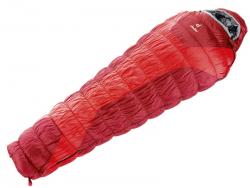 Картинка Спальник Deuter Exosphere -4° L цвет 5520 fire-cranberry левый