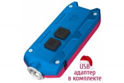 Фонарь Nitecore TIP Winter Edition (Cree XP-G2, 360 люмен, 4 режима, USB), красный/синий Картинка Фонарь Nitecore TIP Winter Edition (Cree XP-G2, 360 люмен, 4 режима, USB), красный/синий