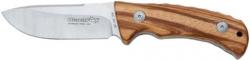 Картинка Нож Fox Black Fox Drop Point Satin Finish Zebra Wood Handle