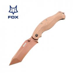 Картинка Нож Fox Havok Clip Point tan DLC ц:tan