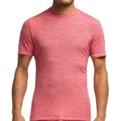 Футболка Icebreaker BF 150 Anatomica SS Crewe MEN stripe rocket/snow M Картинка Футболка Icebreaker BF 150 Anatomica SS Crewe MEN stripe rocket/snow M