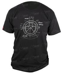 Футболка Magpul Honest Engineering XL черн, хлоп., с чертежом Картинка Футболка Magpul Honest Engineering XL черн, хлоп., с чертежом