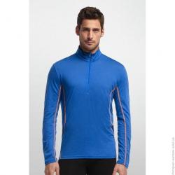 Футболка с длинным рукавом Icebreaker Aero LS Half Zip MEN cadet/cadet/neo M Картинка Футболка с длинным рукавом Icebreaker Aero LS Half Zip MEN cadet/cadet/neo M