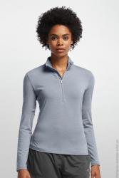 Футболка с длинным рукавом Icebreaker Aero LS Half Zip WMN panther/shocking S Картинка Футболка с длинным рукавом Icebreaker Aero LS Half Zip WMN panther/shocking S