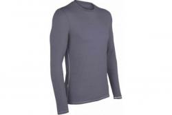 Футболка с длинным рукавом Icebreaker BF 150 Anatomica LS Crewe MEN monsoon/white L Картинка Футболка с длинным рукавом Icebreaker BF 150 Anatomica LS Crewe MEN monsoon/white L