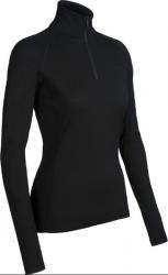 Футболка с длинным рукавом Icebreaker BF 150 LS Atlas Zip WMN black L Картинка Футболка с длинным рукавом Icebreaker BF 150 LS Atlas Zip WMN black L