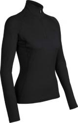 Футболка с длинным рукавом Icebreaker BF 200 Chakra Zip WMN black L Картинка Футболка с длинным рукавом Icebreaker BF 200 Chakra Zip WMN black L
