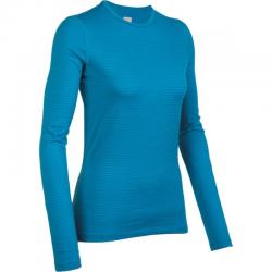 Футболка с длинным рукавом Icebreaker BF 200 Oasis LS Crewe WMN Stripe cruise overdye L Картинка Футболка с длинным рукавом Icebreaker BF 200 Oasis LS Crewe WMN Stripe cruise overdye L