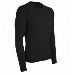 Футболка с длинным рукавом Icebreaker BF 260 LS Crewe MEN black L Картинка Футболка с длинным рукавом Icebreaker BF 260 LS Crewe MEN black L