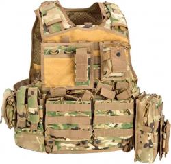 Жилет тактический Defcon 5 Raptor Vest Complete Set. Цвет - мультикам Картинка Жилет тактический Defcon 5 Raptor Vest Complete Set. Цвет - мультикам