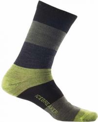 Icebreaker City UltraLite Stripey Crew MEN black/cargo/jet melange M Картинка Icebreaker City UltraLite Stripey Crew MEN black/cargo/jet melange M