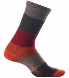 Icebreaker City UltraLite Stripey Crew MEN trail mel/earthen/copper M Картинка Icebreaker City UltraLite Stripey Crew MEN trail mel/earthen/copper M