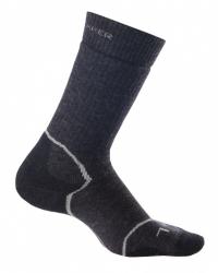 Icebreaker Hike + Lite Crew WMN jet melange/silver/black S Картинка Icebreaker Hike + Lite Crew WMN jet melange/silver/black S