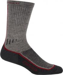 Картинка Icebreaker Hike Mid Crew MEN silver/red/oil L