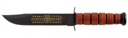 Нож KA-BAR USMC Purple Heart довжина клинка 17,78 см. Картинка Нож KA-BAR USMC Purple Heart довжина клинка 17,78 см.