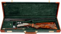 Кейс Emmebi Mod. 355/U01 кал.12 для O/U, SxS, длина стволов - 71 см, отделение для аксессуаров, кожзам. Spalmato, внутренняя отделка - зеленый бархат Картинка Кейс Emmebi Mod. 355/U01 кал.12 для O/U, SxS, длина стволов - 71 см, отделение для аксессуаров, кожзам. Spalmato, внутренняя отделка - зеленый бархат