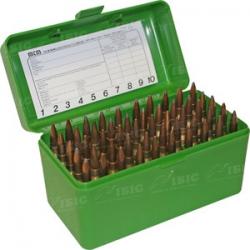 Кейс MTM д/патрон. 300WM, 338 Win Mag на 50шт. ц:зеленый Картинка Кейс MTM д/патрон. 300WM, 338 Win Mag на 50шт. ц:зеленый