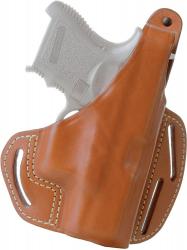 Картинка Кобура BLACKHAWK 3-SLOT PANCAKE HOLSTER для Glock 19/23/32/36 кожа ц:черный (1649.11.87)