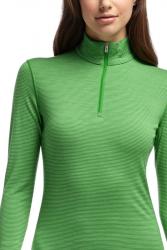 Картинка Кофта Icebreaker BF 200 Oasis LS Half Zip Stripe WMN frond XS