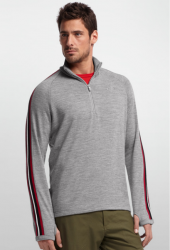 Кофта Icebreaker Coronet LS Half Zip MEN metro hthr/rocket/black/snow M Картинка Кофта Icebreaker Coronet LS Half Zip MEN metro hthr/rocket/black/snow M