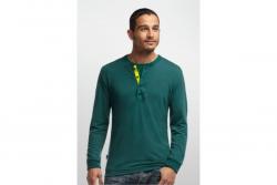 Кофта Icebreaker Driffter LS Henley MEN pine/chartreuse M Картинка Кофта Icebreaker Driffter LS Henley MEN pine/chartreuse M