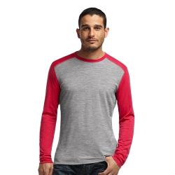 Кофта Icebreaker Oasis LS Crewe MEN metro hthr/rocket L Картинка Кофта Icebreaker Oasis LS Crewe MEN metro hthr/rocket L