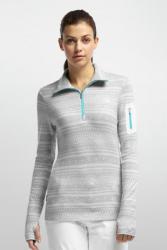 Кофта Icebreaker Vertex LS Half Zip WMN blizzard hthr/snow/glacier S Картинка Кофта Icebreaker Vertex LS Half Zip WMN blizzard hthr/snow/glacier S