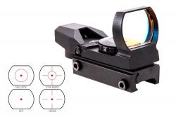 Прицел коллиматорный NcStar Red 4 Reticle Black Картинка Прицел коллиматорный NcStar Red 4 Reticle Black