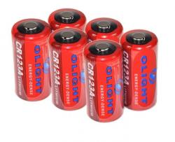 Комплект литиевых батарей Olight 2шт. CR123A 3.0V 1500mAh Картинка Комплект литиевых батарей Olight 2шт. CR123A 3.0V 1500mAh