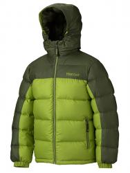 Marmot Boys Guides Down Hoody куртка детская green lichen/greenland р.L Картинка Marmot Boys Guides Down Hoody куртка детская green lichen/greenland р.L