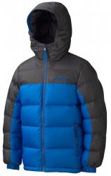 Marmot Boy's Guides Down Hoody куртка детская peak blue/slate grey р.M Картинка Marmot Boy's Guides Down Hoody куртка детская peak blue/slate grey р.M