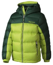 Картинка Marmot Boy's Guides Down Hoody куртка для парней vermouth/deep forest p.XS