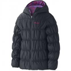 Marmot Girls Luna jacket куртка для девочек black/electric purple blaid р.S Картинка Marmot Girls Luna jacket куртка для девочек black/electric purple blaid р.S