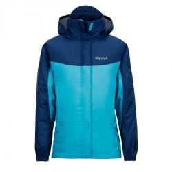 Картинка Marmot Girl's PreCip Jacket куртка для девочек turquoise/arctic navy р.M