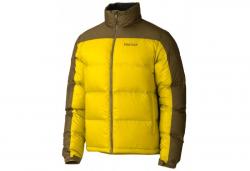 Картинка Marmot Guides Down Sweater куртка мужская green mustard/brown moss р.M