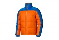 Marmot OLD Guides down sweater куртка мужская orange spice-cobalt blue р.S Картинка Marmot OLD Guides down sweater куртка мужская orange spice-cobalt blue р.S