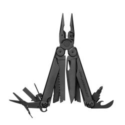 Мультитул Leatherman WAVE PLUS BLACK, синтетичний чохол, карт. коробка (832526)