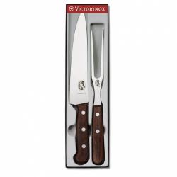 Набор кухонный Victorinox,нож+вилка,розовое дерево Картинка Набор кухонный Victorinox,нож+вилка,розовое дерево