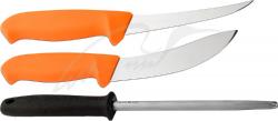 Набор Morakniv Hunting Set Orange 2 Knives+Sharpener Картинка Набор Morakniv Hunting Set Orange 2 Knives+Sharpener